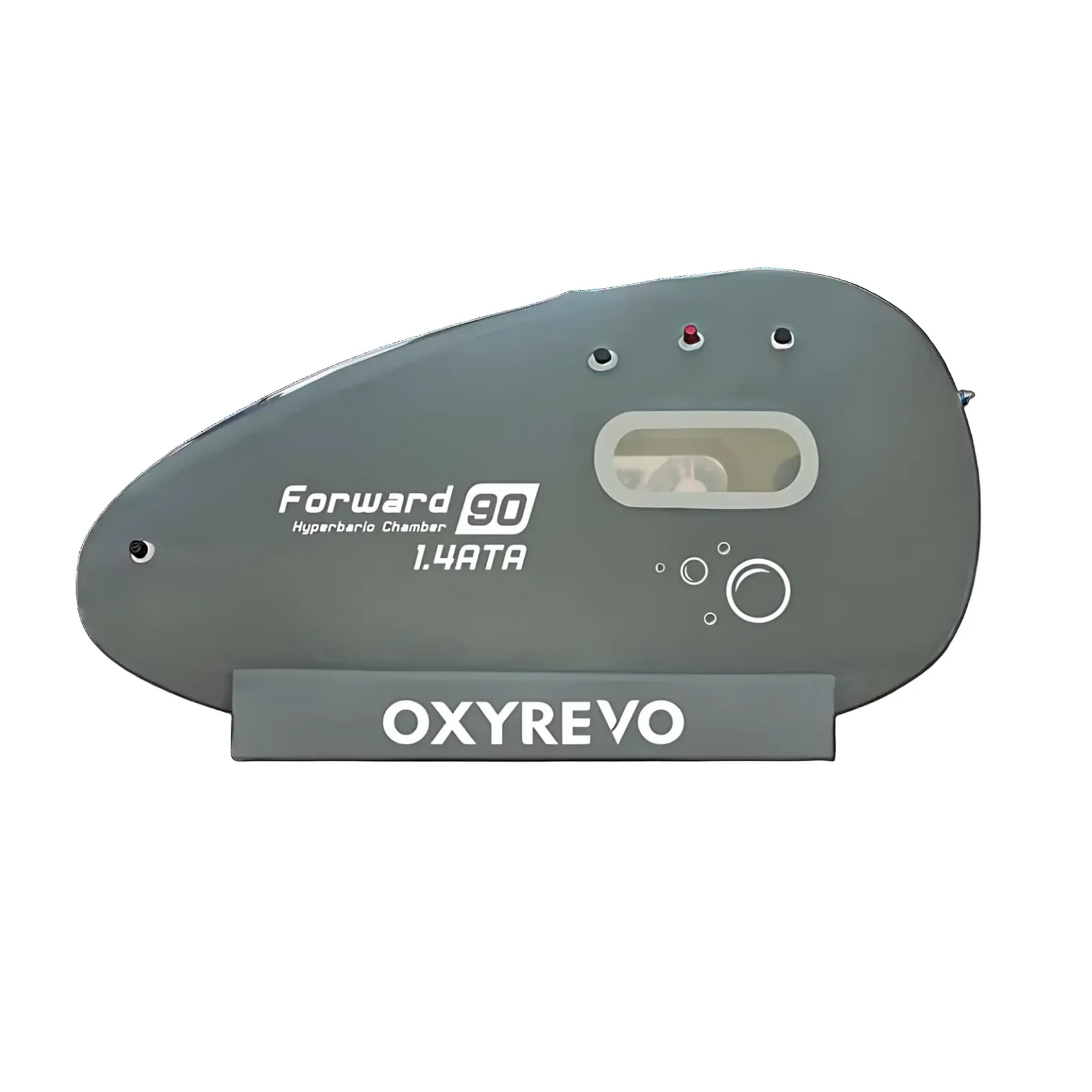 OxyRevo Forward90 Portable Sitting Hyperbaric Chamber – chamber end view