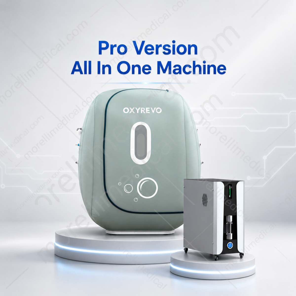 OxyRevo Heal50 Wheelchair-Accessible Soft Hyperbaric Chamber – pro all-in-one machine