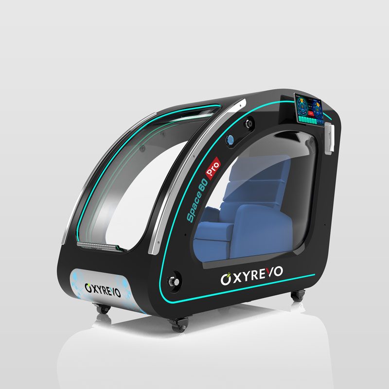OxyRevo Space60 Pro Hard-Shell Sitting Hyperbaric Chamber – black chamber