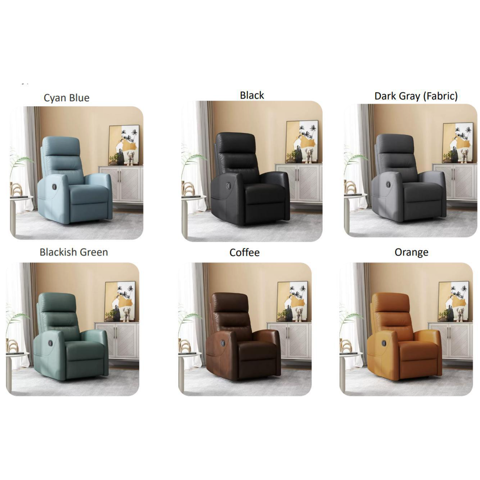 OxyRevo Space60 Hard-Shell Sitting Hyperbaric Chamber – recliner color options