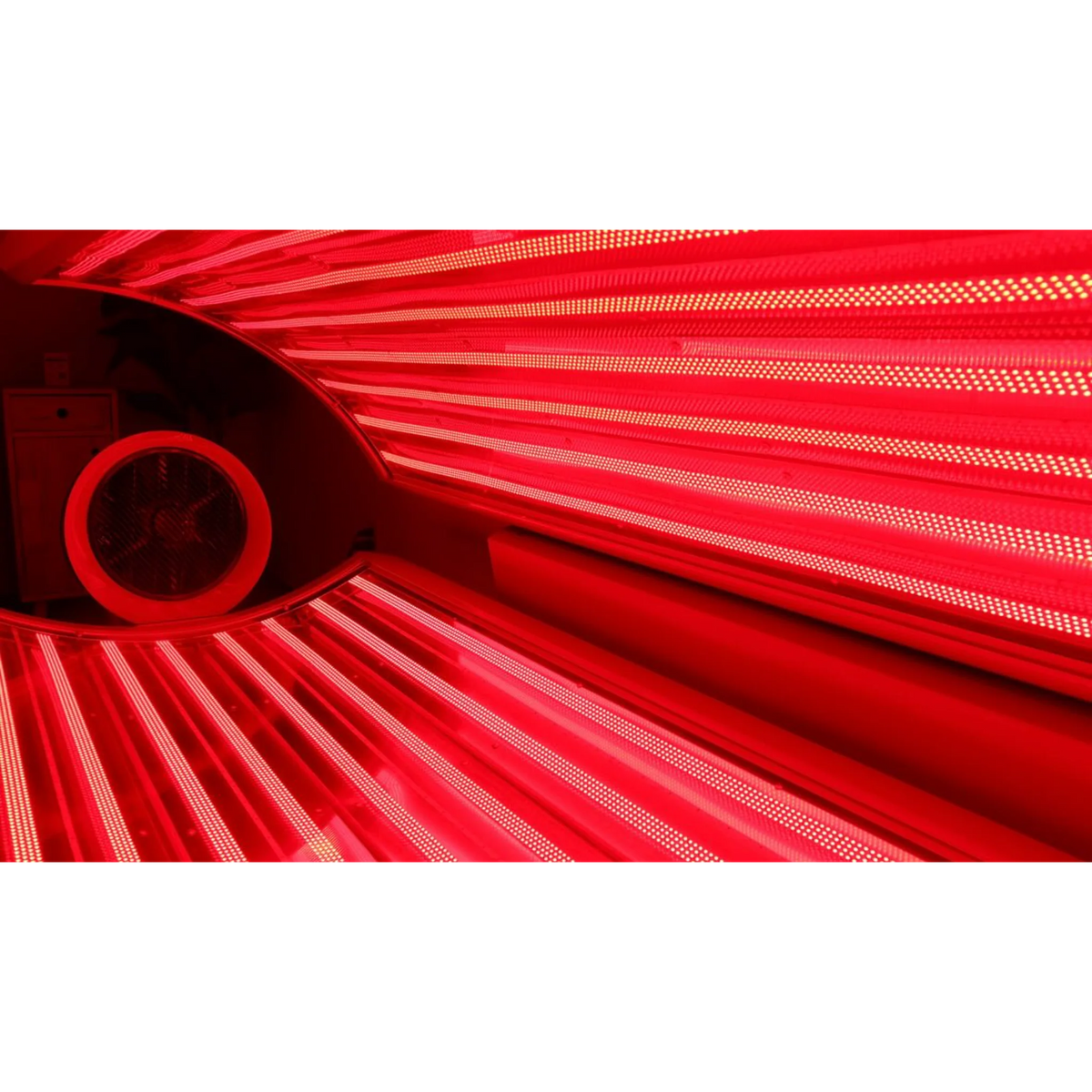 Prism Light Pod Full-Body Red Light Therapy Bed – pod close-up of the red light tubes