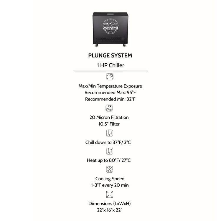 Dynamic Cold Therapy 1.0 HP Chiller (Cold/Heat) – High-Performance WiFi-Enabled System for Large Plunge Tubs
