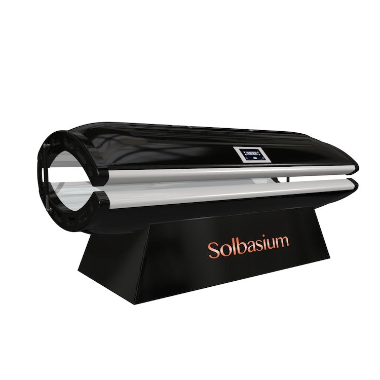Solbasium Flex Full-Body Red Light Therapy Bed – bed with the black shell open
