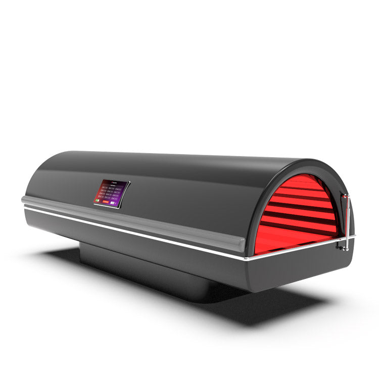 Solbasium Nova Full-Body Red Light Therapy Bed – bed at an angle