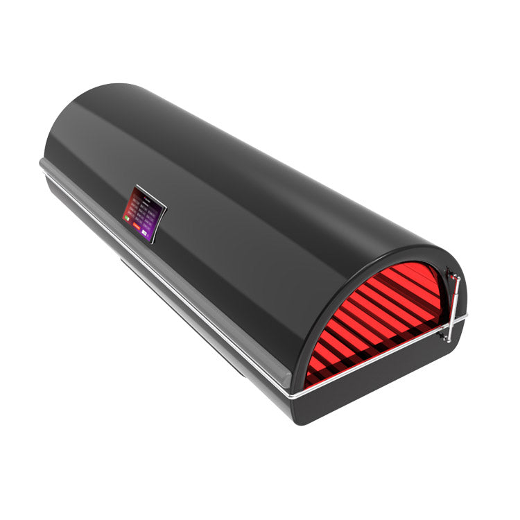 Solbasium Nova Full-Body Red Light Therapy Bed – bed from above at an angle