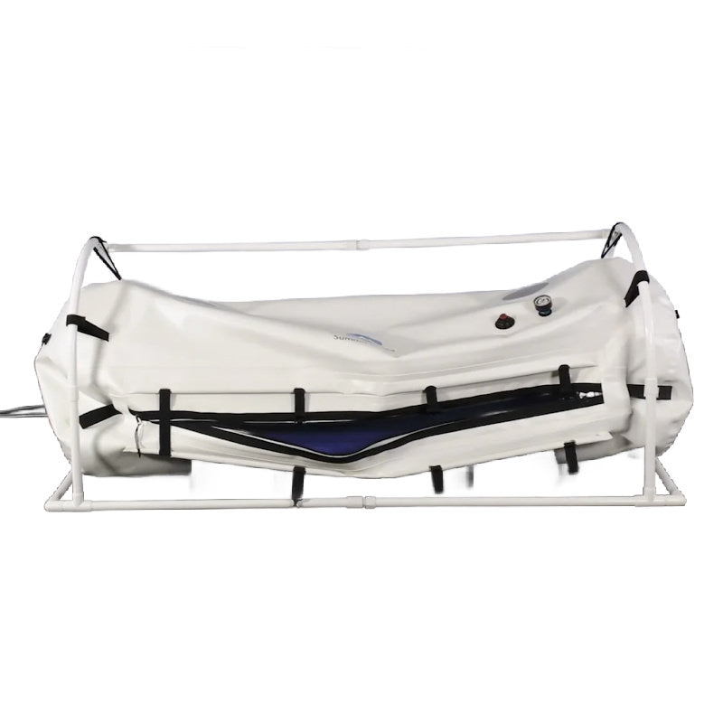 Summit to Sea Dive 33" Hyperbaric Chamber – chamber partly open showing the interior