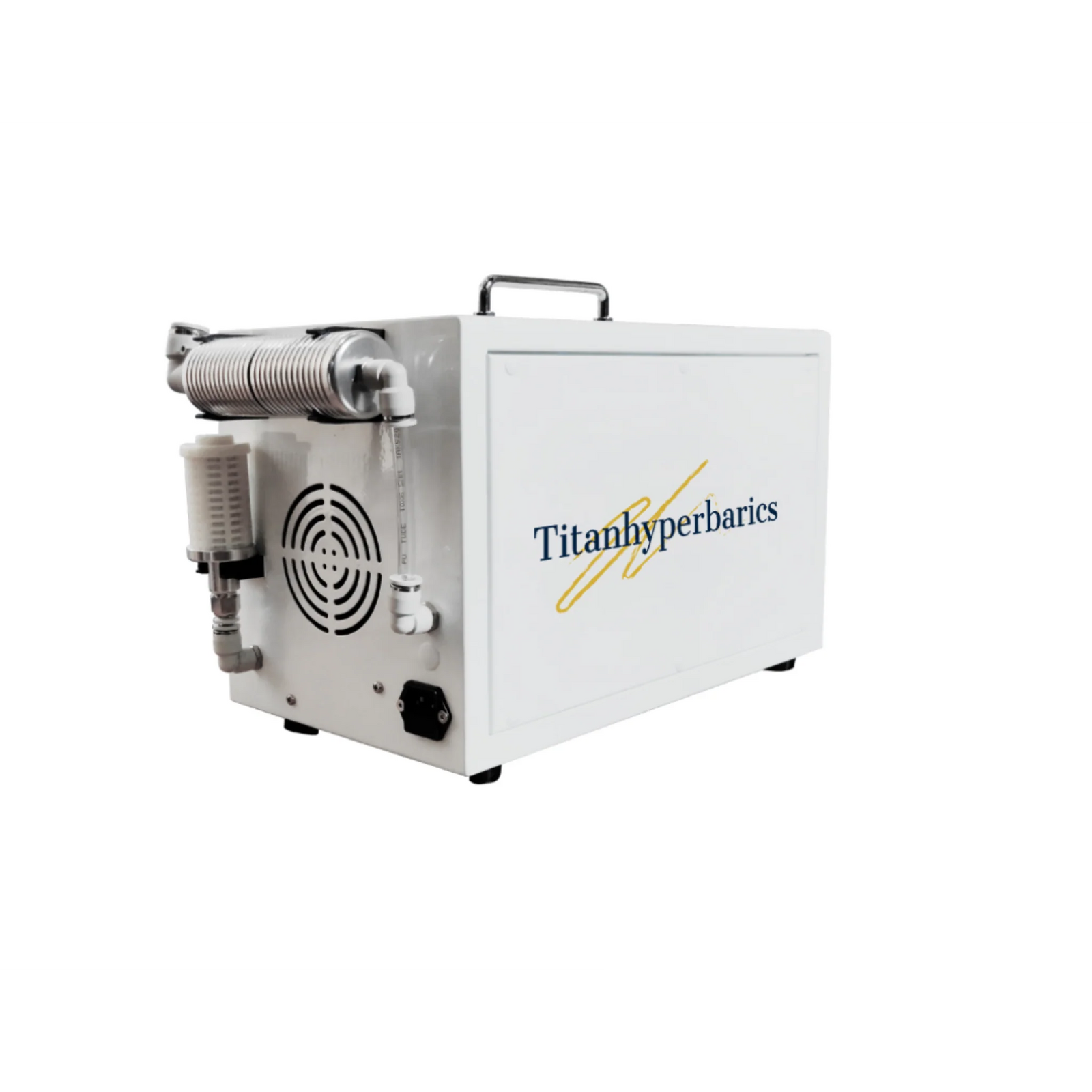 Titan Hyperbarics SMART Portable Soft Hyperbaric Chamber – compressor unit with cooling fan