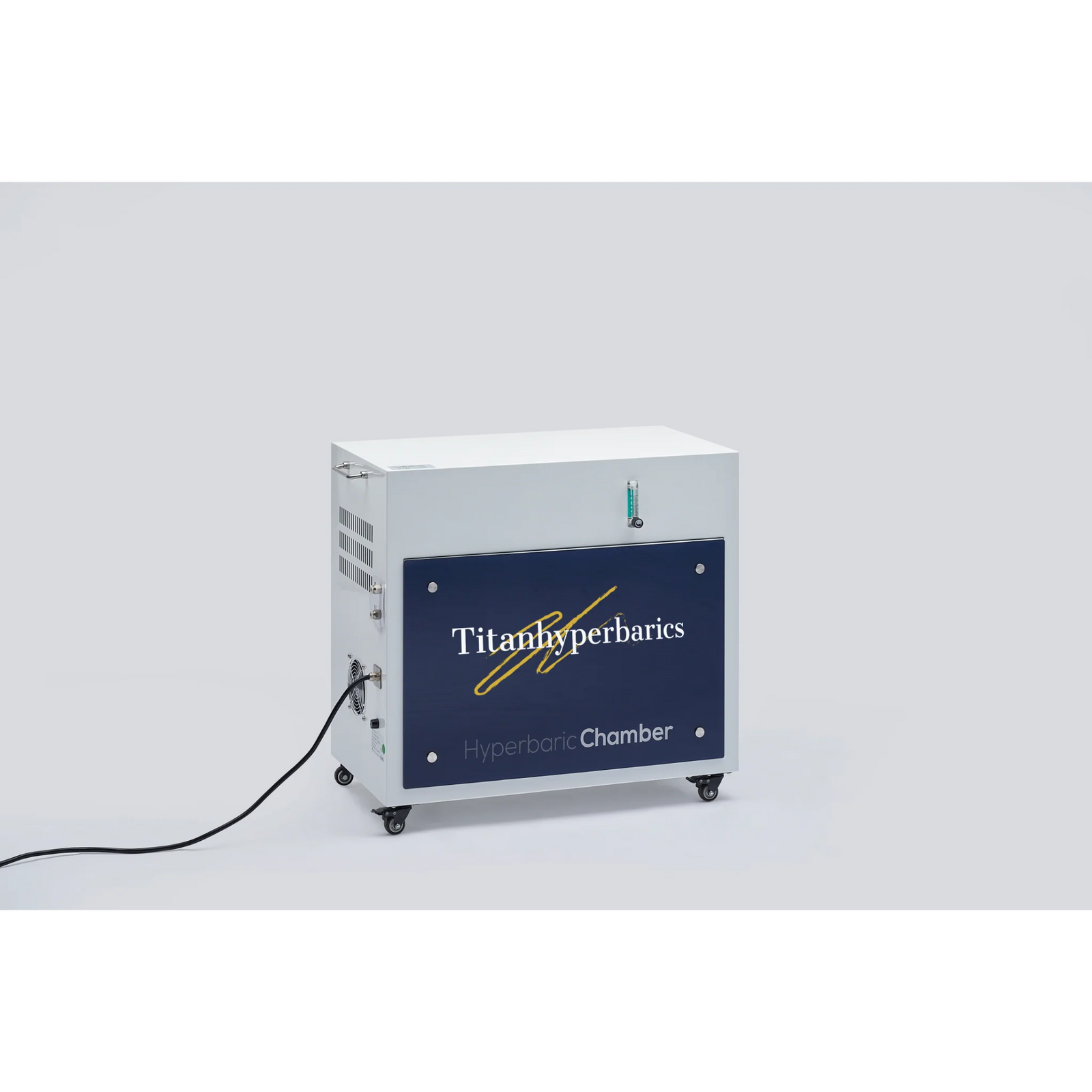 Titan Hyperbarics SMART Portable Soft Hyperbaric Chamber – control unit from the side
