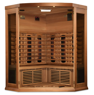 Maxxus 3-Person Corner Full Spectrum Infrared Sauna (Canadian Red Cedar)