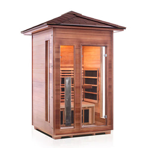 Enlighten Sauna Rustic 2 Full Spectrum Infrared Sauna